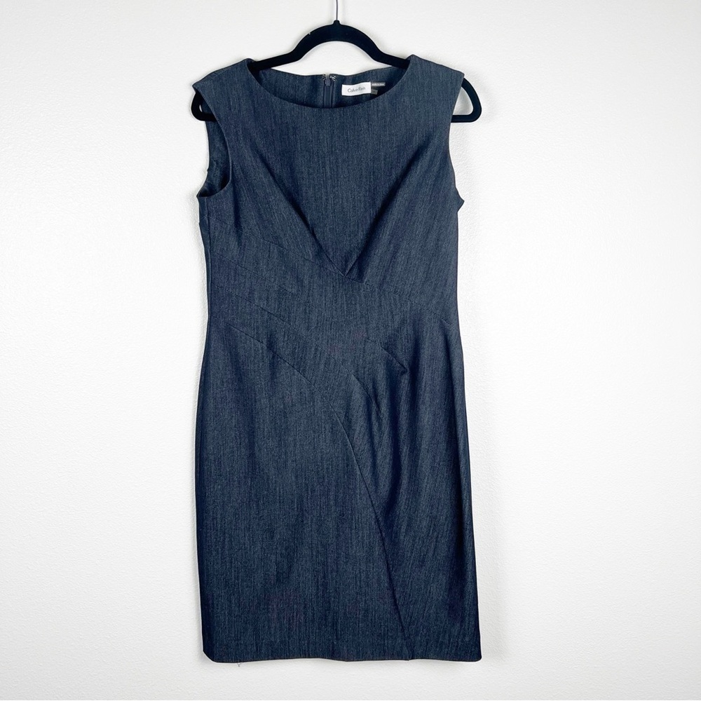 Calvin Klein Sleeveless Career Sheath Dress Sz 10‎
